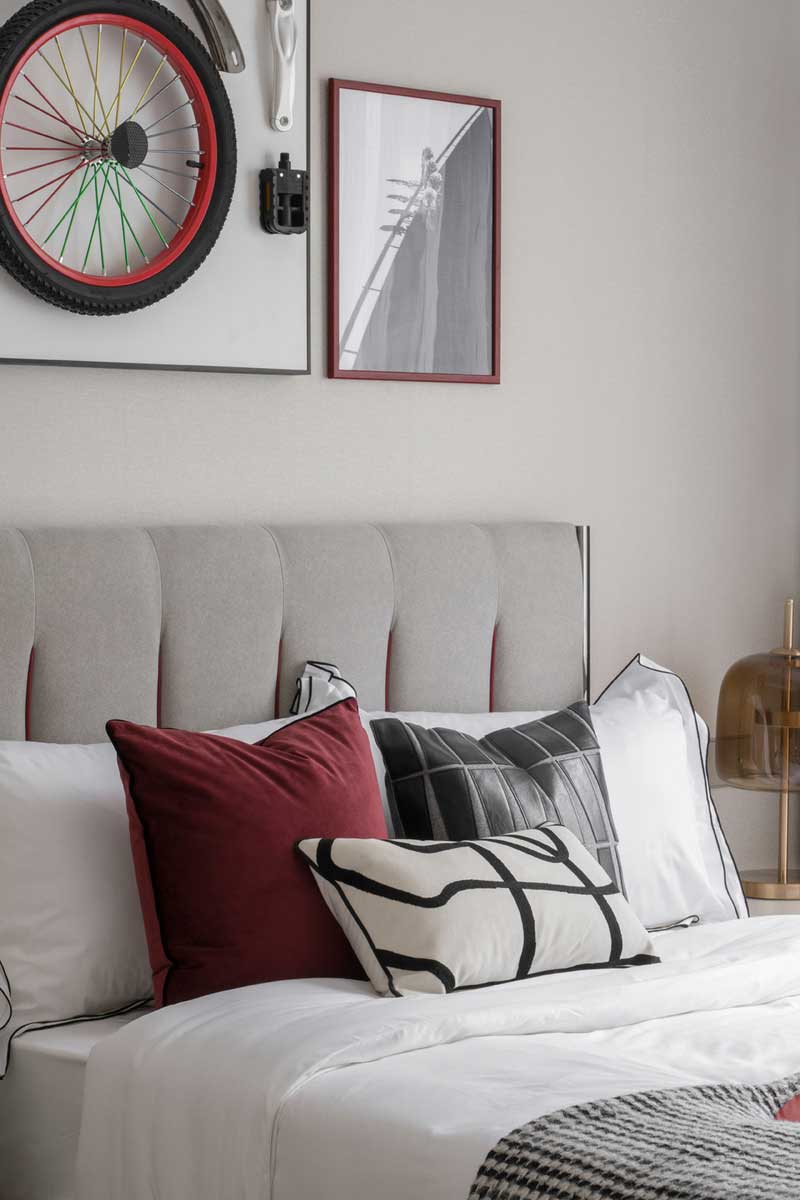 深圳羅湖萬(wàn)科三居室輕奢風(fēng)格樣板房設(shè)計(jì)案例兒童房