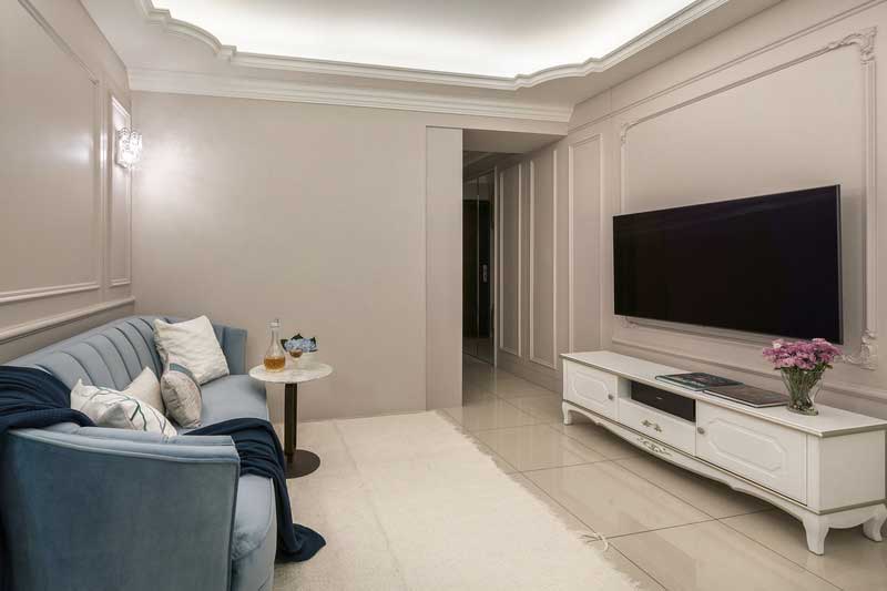 深圳鹽田區(qū)簡(jiǎn)歐風(fēng)格家居住房裝修設(shè)計(jì)客廳休閑區(qū) 深圳鹽田區(qū)簡(jiǎn)歐風(fēng)格家居住房裝修設(shè)計(jì)客廳休閑區(qū)