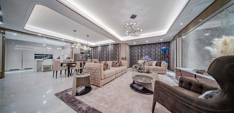 深圳龍崗區(qū)橫崗輕奢風(fēng)格新房裝修工程客餐廳 深圳龍崗區(qū)橫崗輕奢風(fēng)格新房裝修工程客餐廳