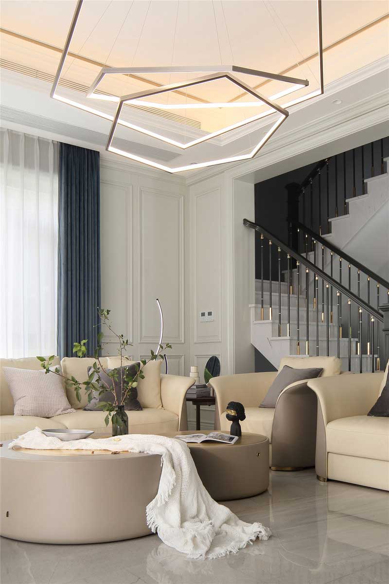 深圳鹽田區(qū)意式輕奢新房設計裝修工程案例客廳 深圳鹽田區(qū)意式輕奢新房設計裝修工程案例客廳