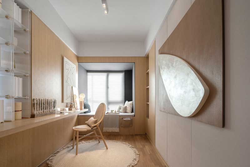 深圳南山北歐風(fēng)格家裝裝修設(shè)計(jì)開(kāi)放式書(shū)房飄窗 深圳南山北歐風(fēng)格家裝裝修設(shè)計(jì)開(kāi)放式書(shū)房飄窗