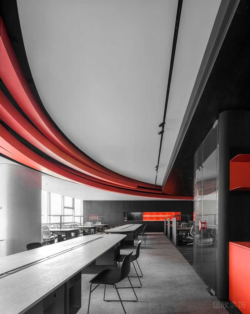 深圳南山前海現(xiàn)代風(fēng)格辦公室裝修設(shè)計洽談區(qū)