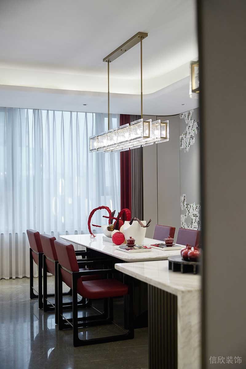 深圳寶安區(qū)西鄉(xiāng)新中式新房設(shè)計(jì)裝修案例餐廳 深圳寶安區(qū)西鄉(xiāng)新中式新房設(shè)計(jì)裝修案例餐廳