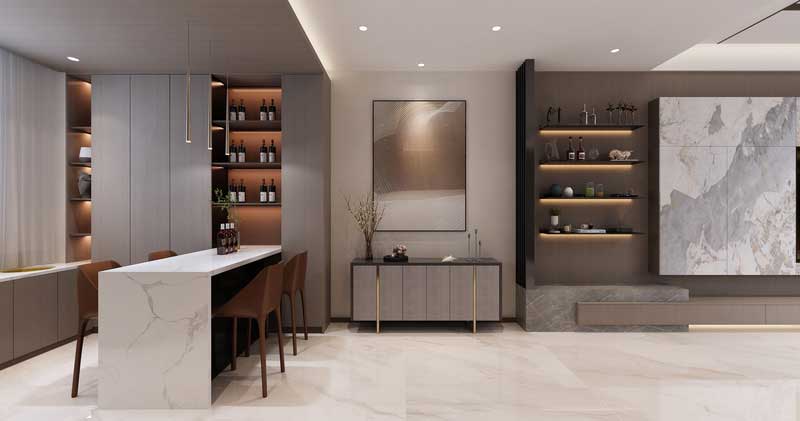 南山區(qū)現代混搭家裝裝修餐廳