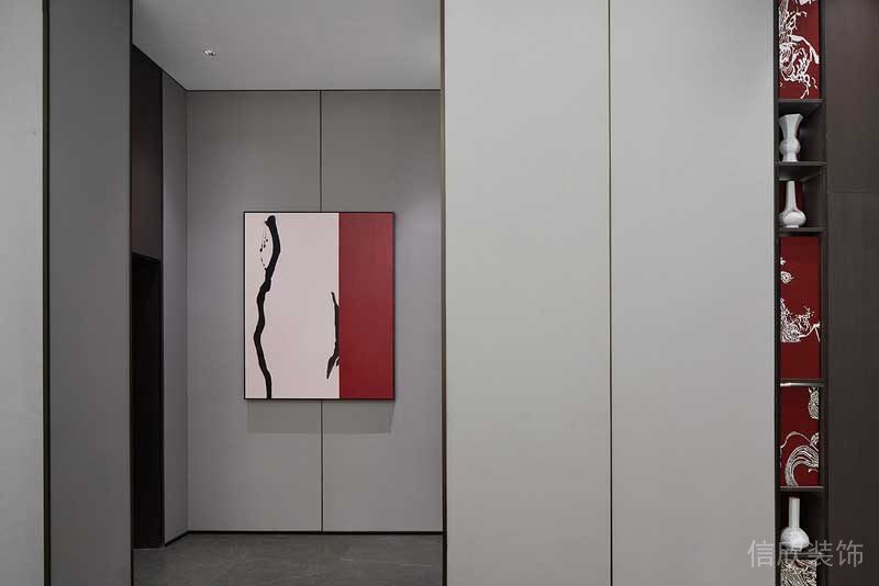深圳寶安區(qū)西鄉(xiāng)新中式新房設(shè)計(jì)裝修案例廊道 深圳寶安區(qū)西鄉(xiāng)新中式新房設(shè)計(jì)裝修案例廊道