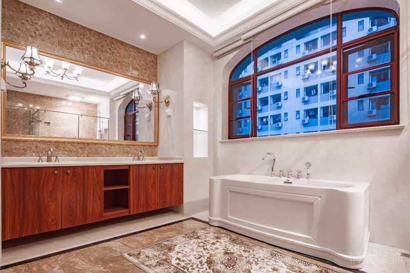 深圳寶安碧桂園簡(jiǎn)歐風(fēng)格別墅樣板間設(shè)計(jì)主衛(wèi)