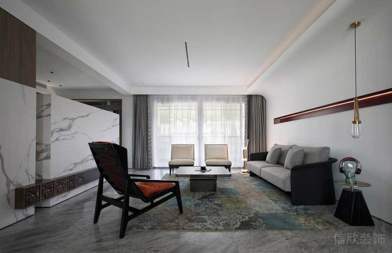 老板辦公室洽談區(qū)古典波西米亞風(fēng)地毯裝修簡(jiǎn)約大理石墻體效果圖