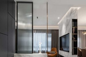 大理墻體裝修隔斷金屬設(shè)計大廳裝修效果圖