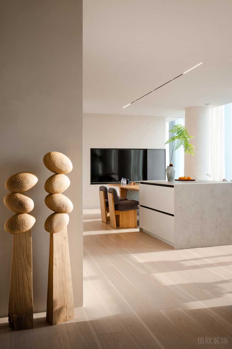 辦公室洽談區(qū)實(shí)木水吧臺設(shè)計(jì)圖