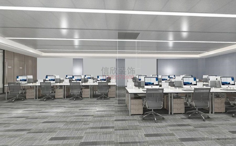 福田區(qū)現(xiàn)代辦公室裝修設計 公共辦公區(qū) 1