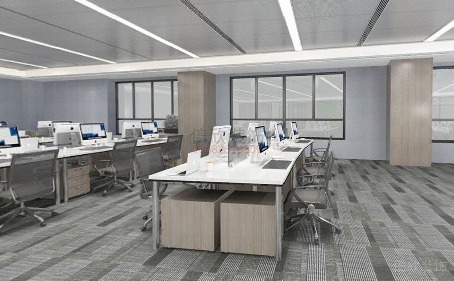 福田區(qū)現(xiàn)代辦公室裝修設計 公共辦公區(qū) 2