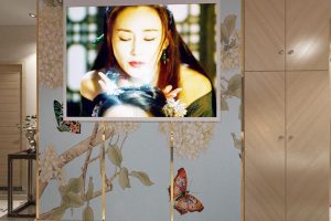 龍崗區(qū)美容院店裝修設(shè)計(jì)墻面廣告畫(huà)