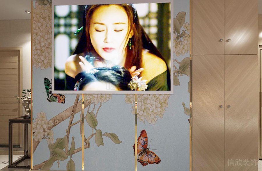 龍崗區(qū)美容院店裝修設(shè)計(jì)墻面廣告畫