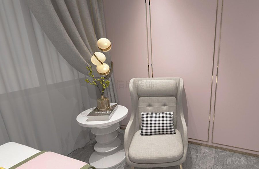 羅湖區(qū)東門美容店裝修設計休息洽談區(qū)