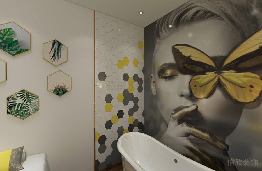 僑亞美容店裝修設(shè)計(jì)墻面裝飾