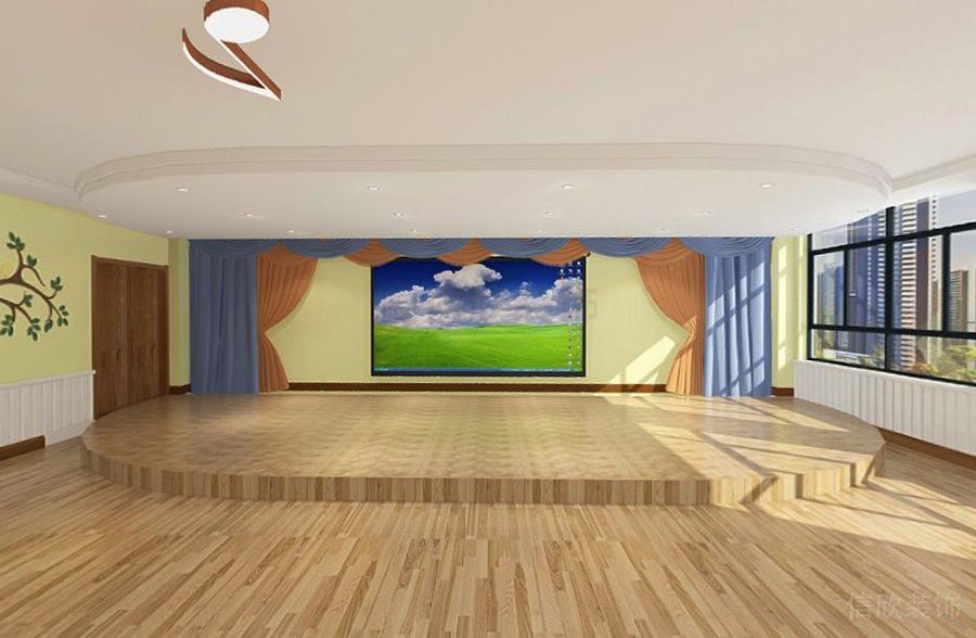 深圳福田梅林舞蹈培訓室裝修設(shè)計舞臺