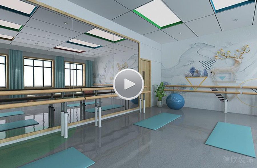 深圳龍崗布吉舞蹈培訓(xùn)機構(gòu)裝修鏡子把桿 1