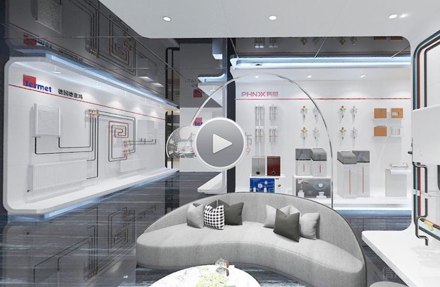 深圳南山空調(diào)展廳裝修設(shè)計空調(diào)原理展示 1