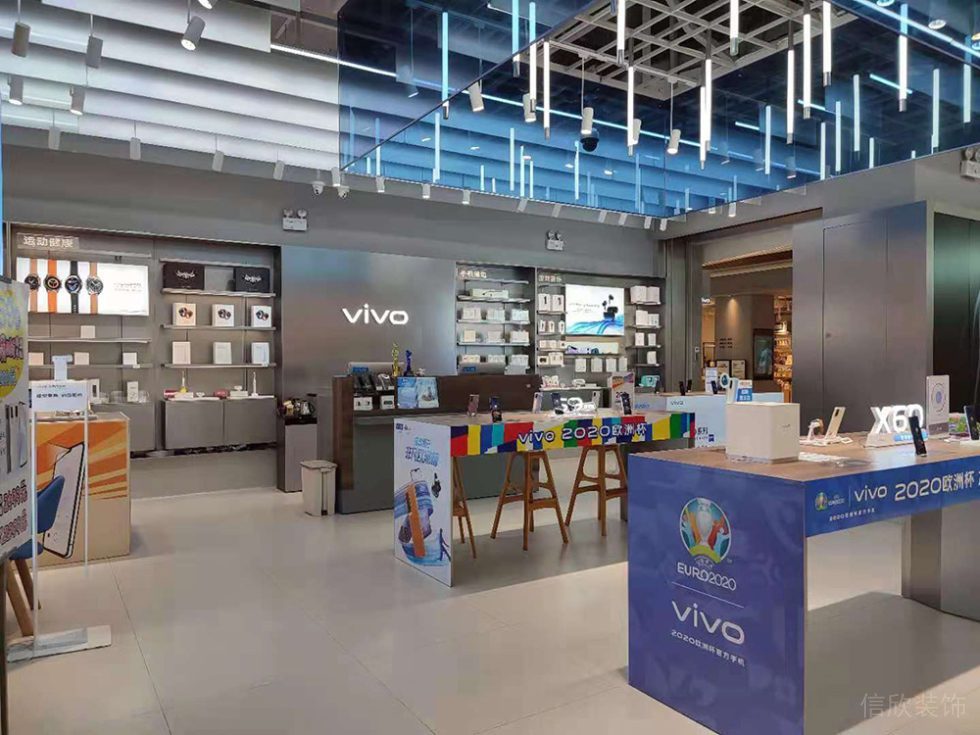 深圳羅湖現(xiàn)代風(fēng)格vivo專(zhuān)賣(mài)店裝修體驗(yàn)區(qū)效果圖