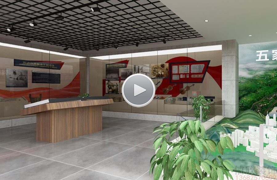 五家渠城市規(guī)劃展廳裝修設(shè)計榮譽墻 1