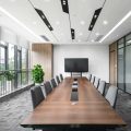 深圳羅湖區(qū)華潤大廈現(xiàn)代簡約風格辦公室設計案例會議室效果圖