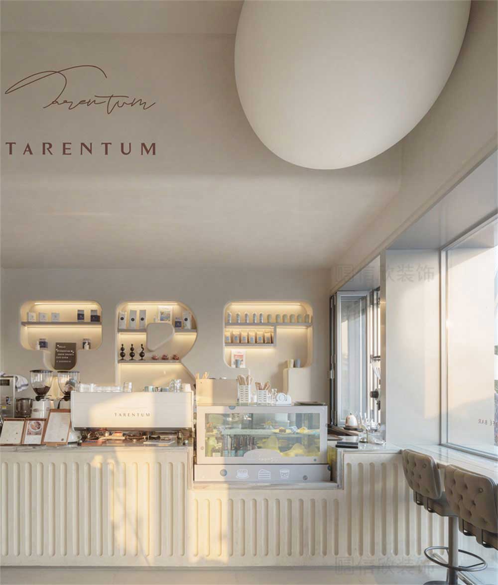 深圳寶安簡約風咖啡餐吧裝修設(shè)計天花 深圳寶安簡約風咖啡餐吧裝修設(shè)計天花