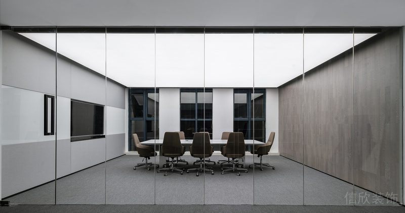龍崗區(qū)啟迪協(xié)信深圳科技園簡約風(fēng)格辦公室裝修會議室效果圖