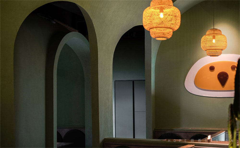 深圳寶安簡約風(fēng)格椰子雞餐廳裝修設(shè)計燈光效果 深圳寶安簡約風(fēng)格椰子雞餐廳裝修設(shè)計燈光效果