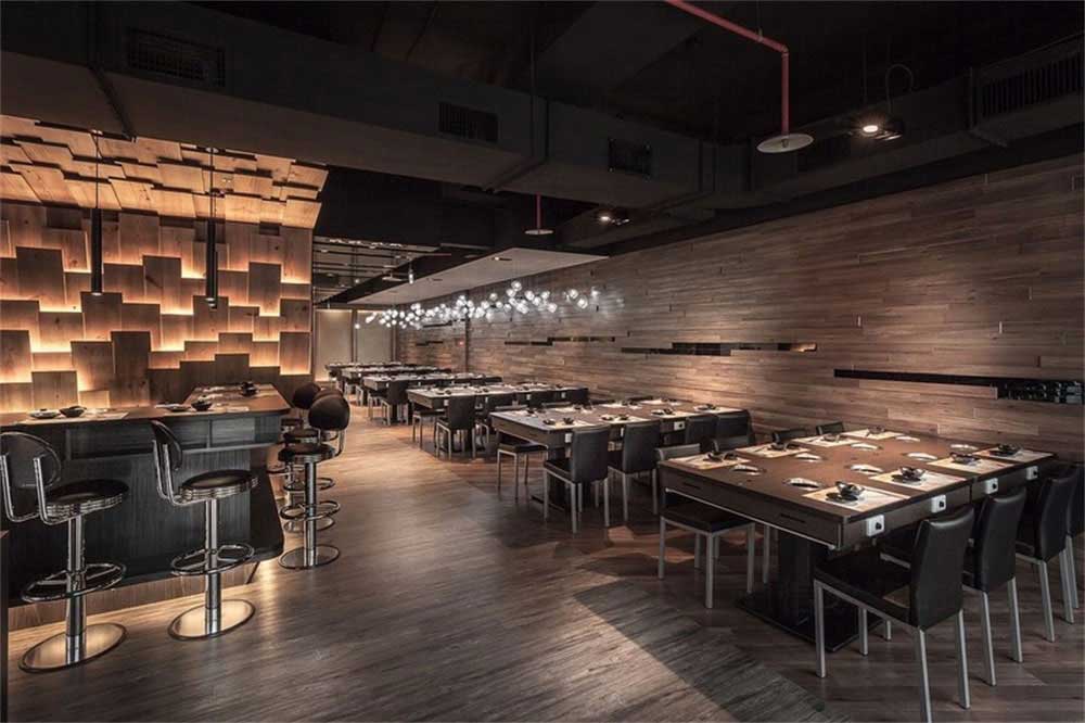 深圳鹽田現(xiàn)代簡(jiǎn)約風(fēng)格火鍋店裝修設(shè)計(jì)墻面裝飾 深圳鹽田現(xiàn)代簡(jiǎn)約風(fēng)格火鍋店裝修設(shè)計(jì)墻面裝飾