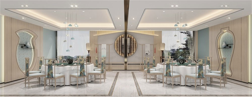 深圳新中式餐飲店裝修設計大廳用餐區(qū) 深圳新中式餐飲店裝修設計大廳用餐區(qū)
