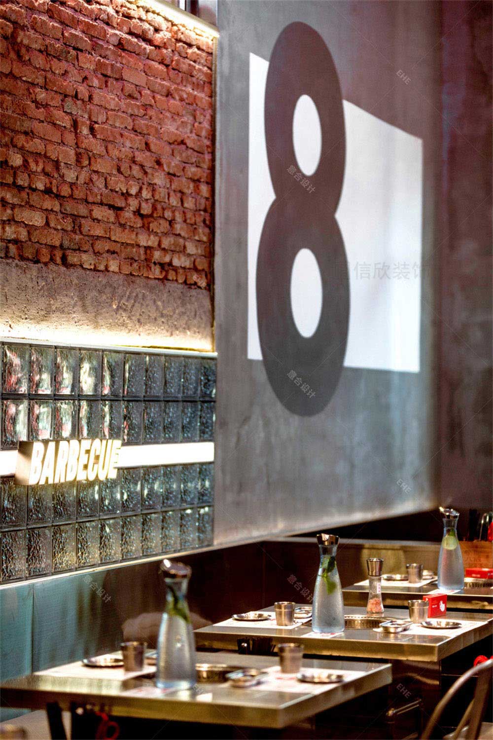 工業(yè)風(fēng)烤肉店餐飲裝修設(shè)計實景案例軟裝陳設(shè) 工業(yè)風(fēng)烤肉店餐飲裝修設(shè)計實景案例軟裝陳設(shè)