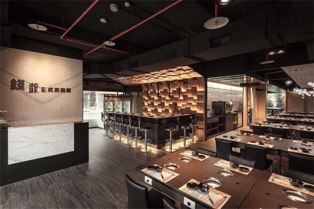 深圳鹽田現(xiàn)代簡(jiǎn)約風(fēng)格火鍋店裝修設(shè)計(jì)家具組合 深圳鹽田現(xiàn)代簡(jiǎn)約風(fēng)格火鍋店裝修設(shè)計(jì)家具組合