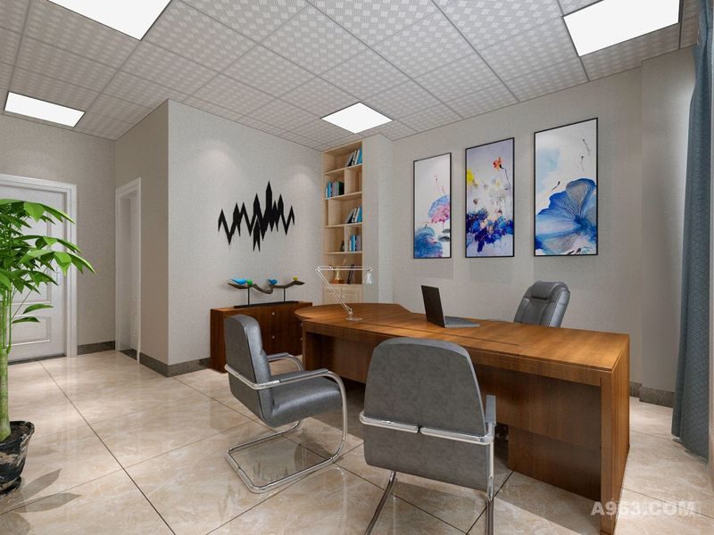 老板辦公室洽談區(qū)木質(zhì)復(fù)古簡約造型設(shè)計內(nèi)嵌式小型木收納柜