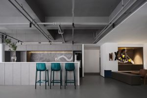 龍華區(qū)恒大時(shí)尚慧谷大廈簡(jiǎn)約風(fēng)格辦公室裝修設(shè)計(jì)茶水間效果圖