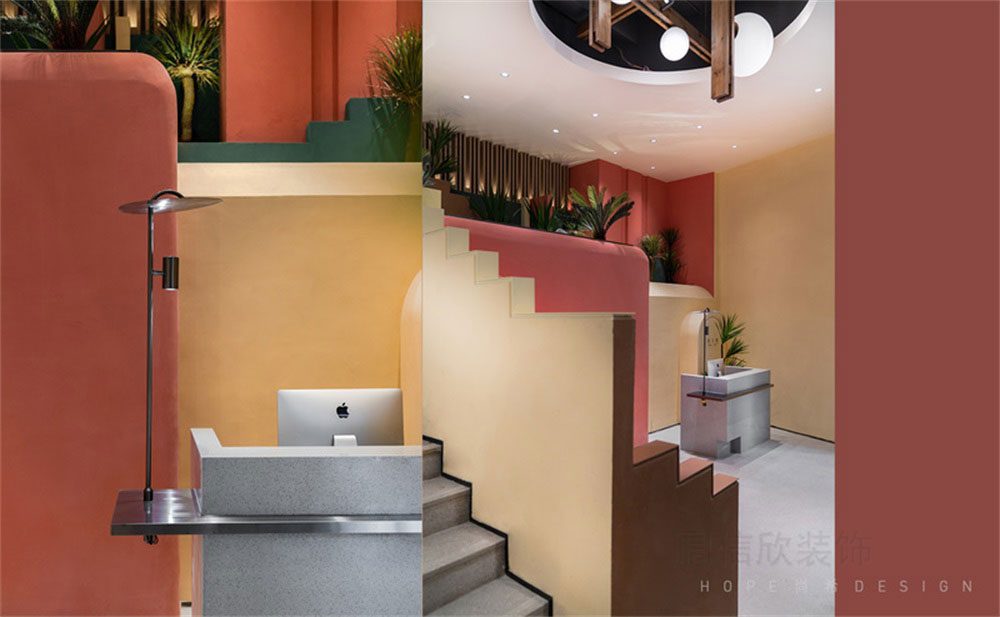 深圳南山現(xiàn)代簡約風(fēng)格火鍋店裝修設(shè)計(jì)前臺(tái)