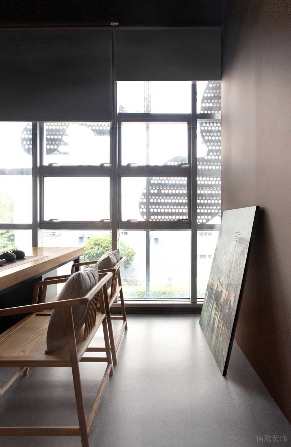 深圳寶安萬科星宸大廈簡(jiǎn)約風(fēng)格辦公室裝修茶室