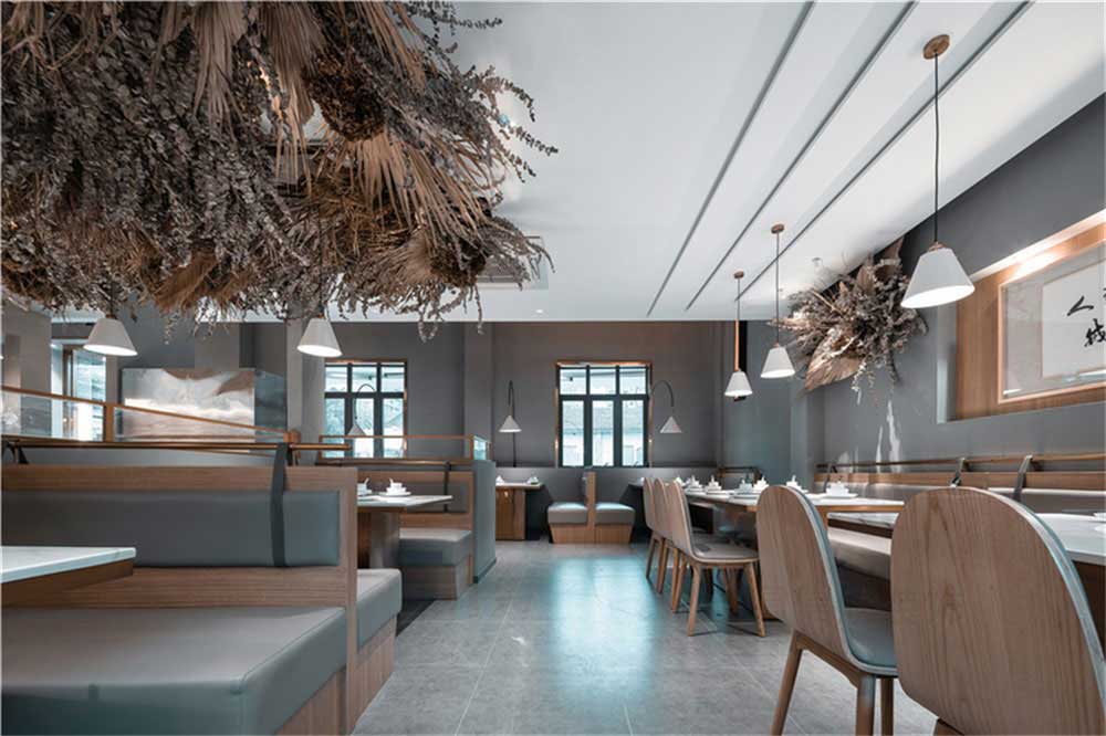 簡約風(fēng)浙江特色菜連鎖餐廳深圳龍華店裝修設(shè)計家具組合 簡約風(fēng)浙江特色菜連鎖餐廳深圳龍華店裝修設(shè)計家具組合