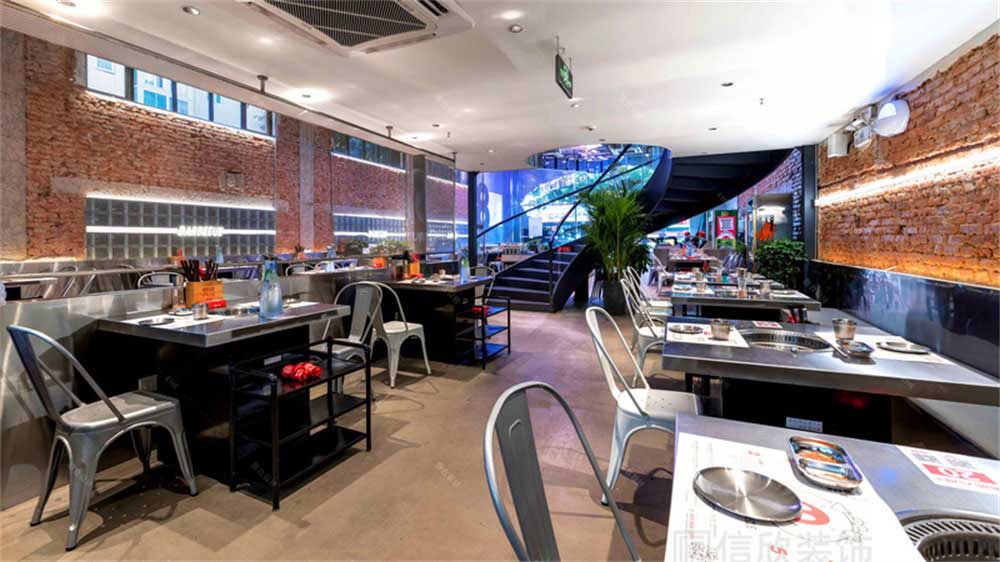 工業(yè)風(fēng)烤肉店餐飲裝修設(shè)計實景案例家具組合 工業(yè)風(fēng)烤肉店餐飲裝修設(shè)計實景案例家具組合