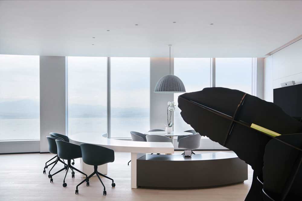 萬科濱海云中心極簡風格公司裝修設(shè)計案例玻璃幕墻 萬科濱海云中心極簡風格公司裝修設(shè)計案例玻璃幕墻