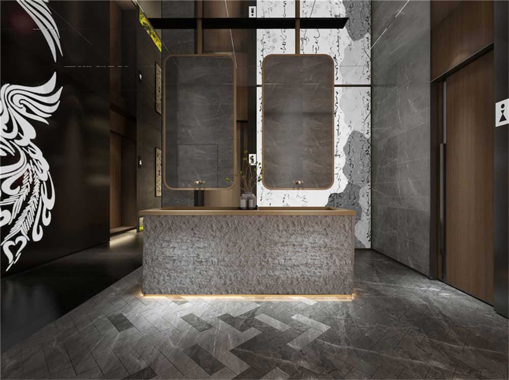 深圳龍崗現(xiàn)代中式風(fēng)格餐廳裝修設(shè)計(jì)洗手臺(tái) 深圳龍崗現(xiàn)代中式風(fēng)格餐廳裝修設(shè)計(jì)洗手臺(tái)