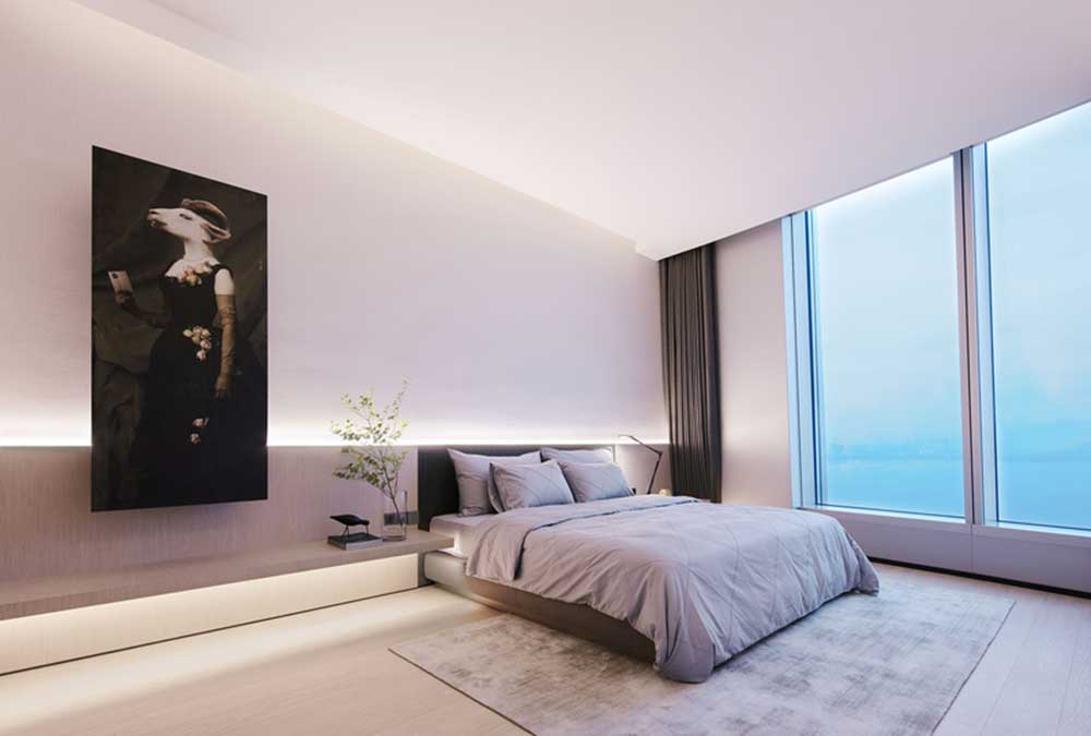 萬科濱海云中心極簡風格公司裝修設(shè)計案例總經(jīng)理休息室 萬科濱海云中心極簡風格公司裝修設(shè)計案例總經(jīng)理休息室