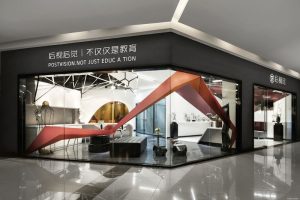 后事后覺教育培訓(xùn)機(jī)構(gòu)店鋪裝修玻璃櫥窗創(chuàng)意隔斷墻體設(shè)計(jì)效果圖