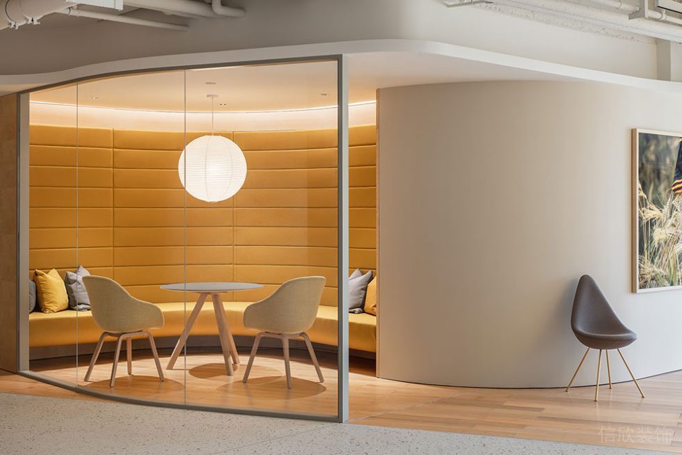 北歐風格商務辦公室休閑接待區(qū)設計裝修圖