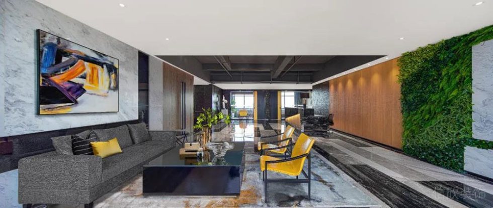 北歐工業(yè)辦公場所案例接待廳設(shè)計裝修圖