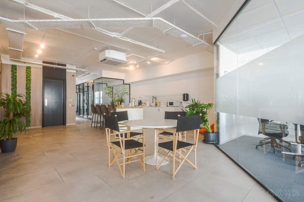 北歐工業(yè)風辦公場所案例茶水休閑區(qū)設計裝修圖