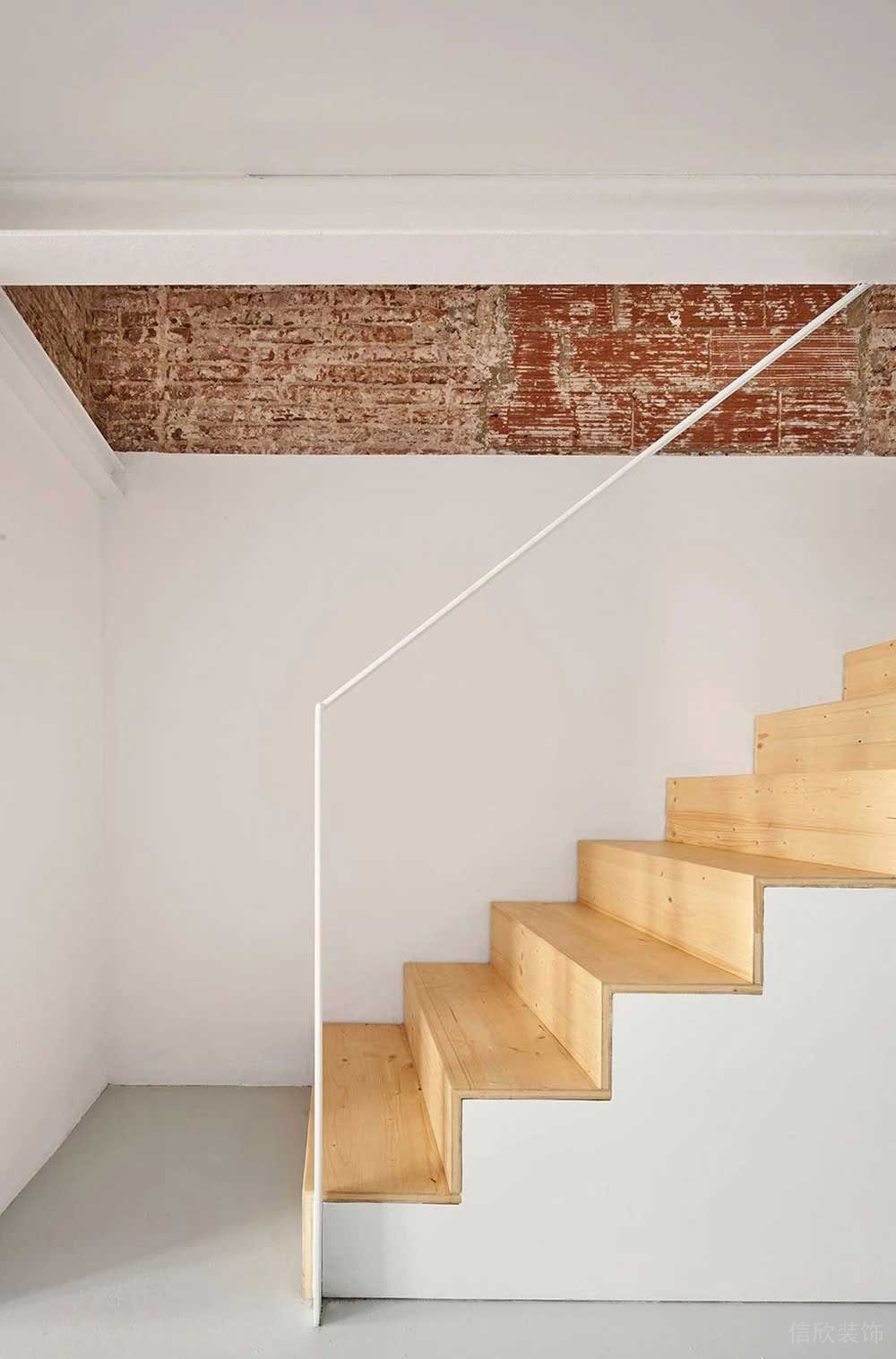 北歐工業(yè)風(fēng)辦公場所樓梯空間設(shè)計(jì)裝修圖