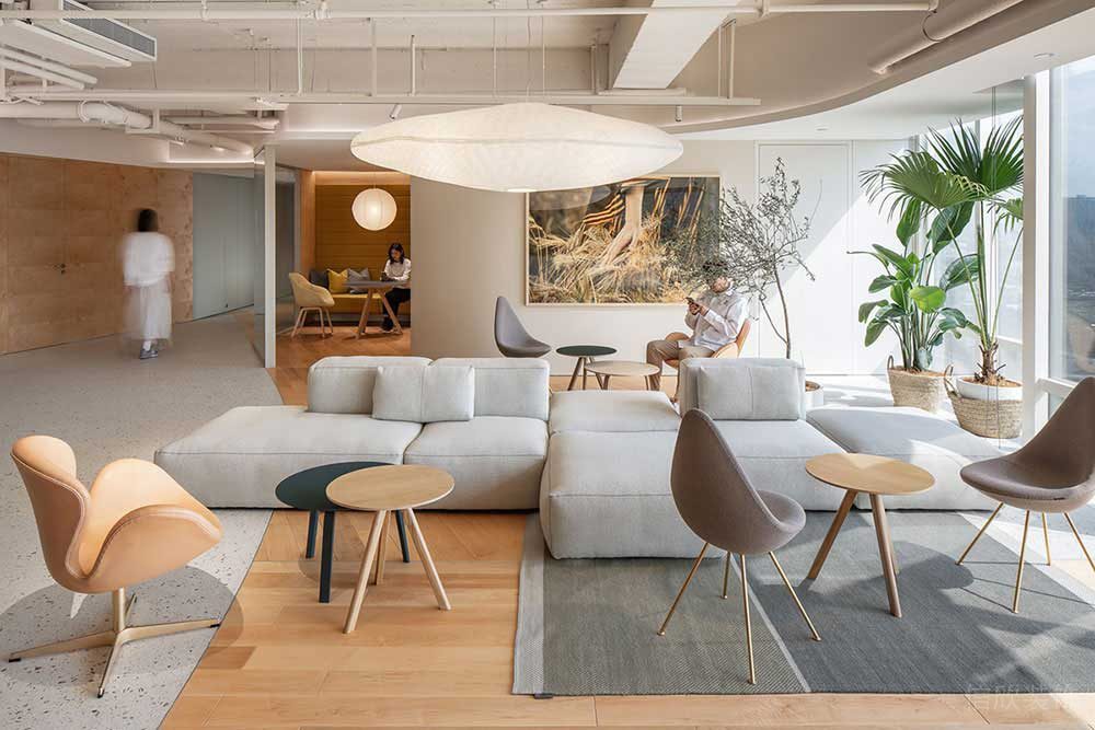 北歐工業(yè)風(fēng)辦公空間案例休閑會客廳設(shè)計裝修圖