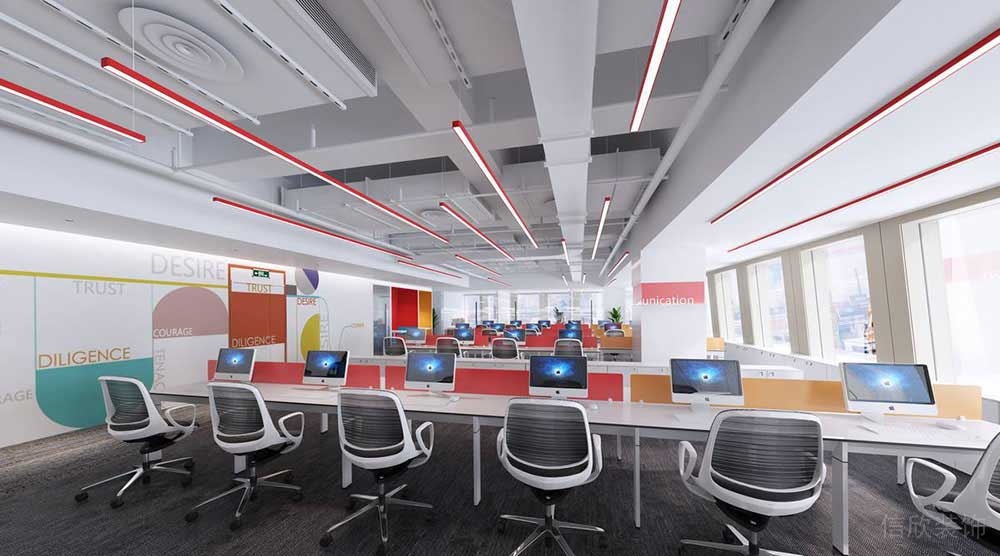 北歐工業(yè)風辦公室開放式辦公區(qū)設(shè)計裝修圖