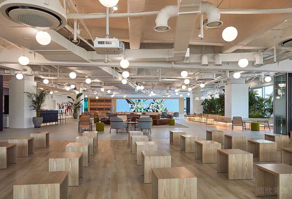 北歐工業(yè)風(fēng)商務(wù)辦公場所活動(dòng)培訓(xùn)廳裝修圖