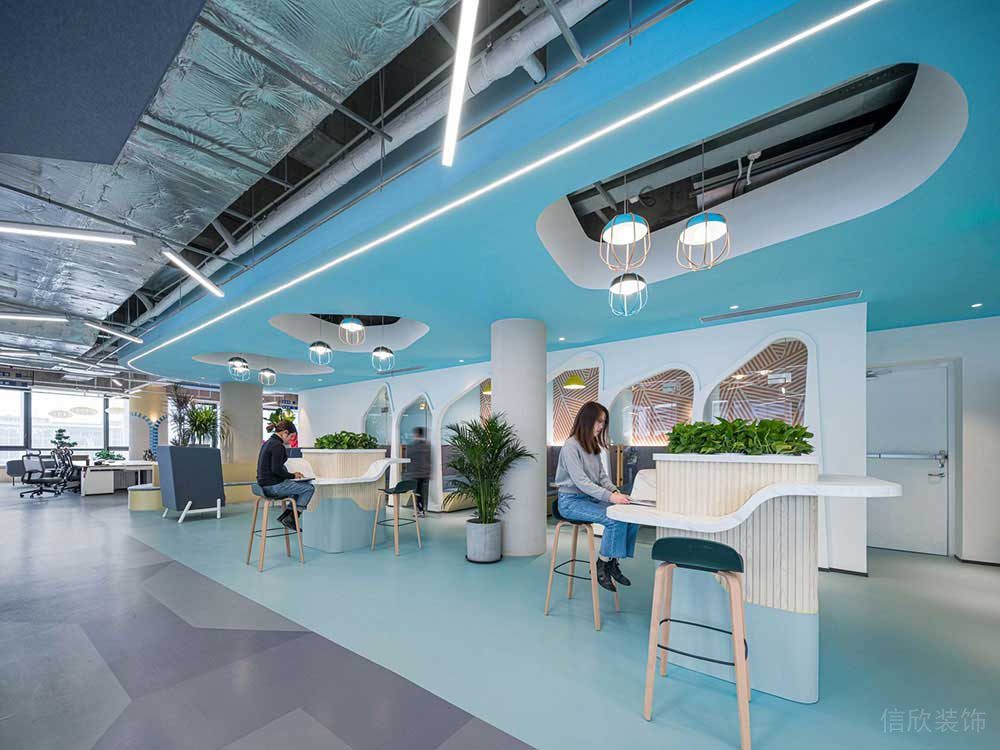 北歐工業(yè)風(fēng)商務(wù)辦公場(chǎng)所休閑區(qū)設(shè)計(jì)裝修圖